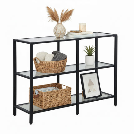 Konsolentisch mit 3 Glasablagen – Modernes Design