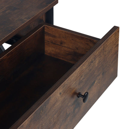 Konsolentisch mit Schublade – Industrial Style, Holz & Metall