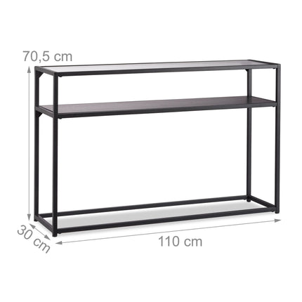 Konsolentisch Glas Metall
