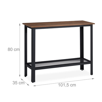 Table console au design industriel