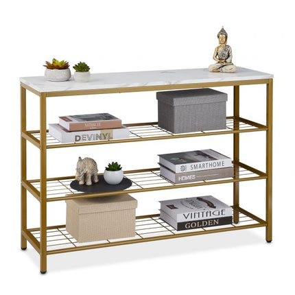 Table console aspect marbre