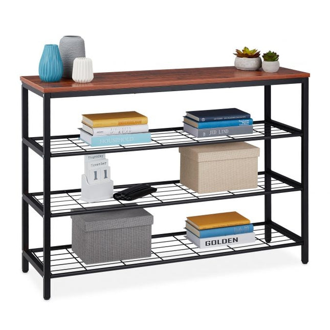 Console table with 3 extra shelves