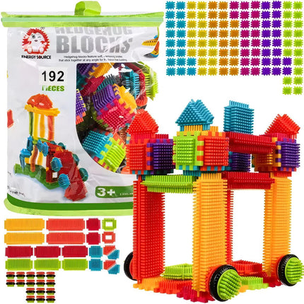 Construction blocks - hedgehogs 192pcs. Kruzzel 20376
