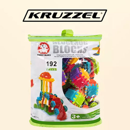Construction blocks - hedgehogs 192pcs. Kruzzel 20376
