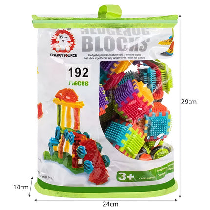 Construction blocks - hedgehogs 192pcs. Kruzzel 20376