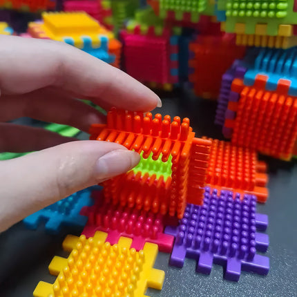 Construction blocks - hedgehogs 192pcs. Kruzzel 20376