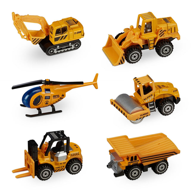 Baufahrzeuge für Kinder - 6er Set