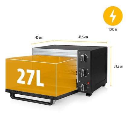 Heißluftofen 27L 1500W