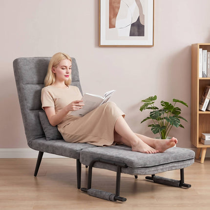 Convertible 3-in-1 Sleeper Chair with Adjustable Backrest