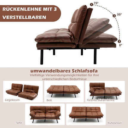 Schlafsofa mit verstellbarer Rückenlehne