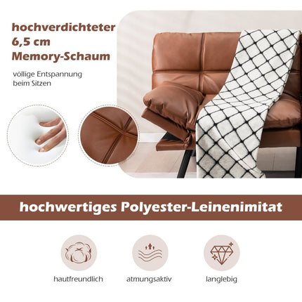 Schlafsofa mit verstellbarer Rückenlehne