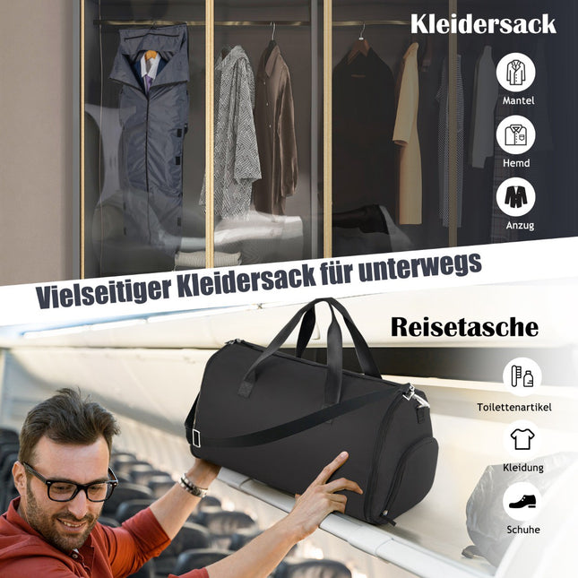 Cabriokleidersack, Schuhfach, 50L PU