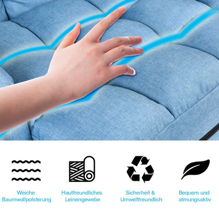 Schlafsofa – Verstellbarer Relaxsessel mit Kissen