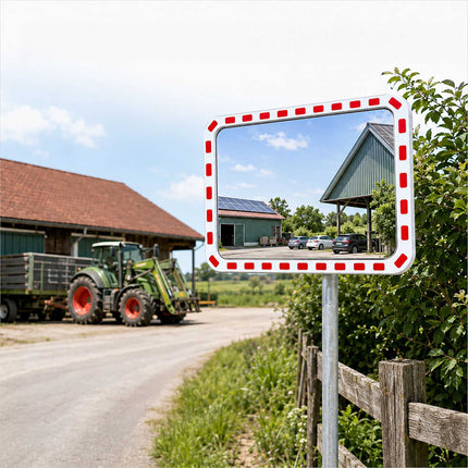 Convex Safety Mirror 60x80 cm – Shatterproof, Weatherproof
