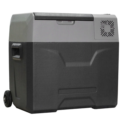 50L elektrische Kühlbox, Auto-Kühlschrank, Dual-Spannung, Grau