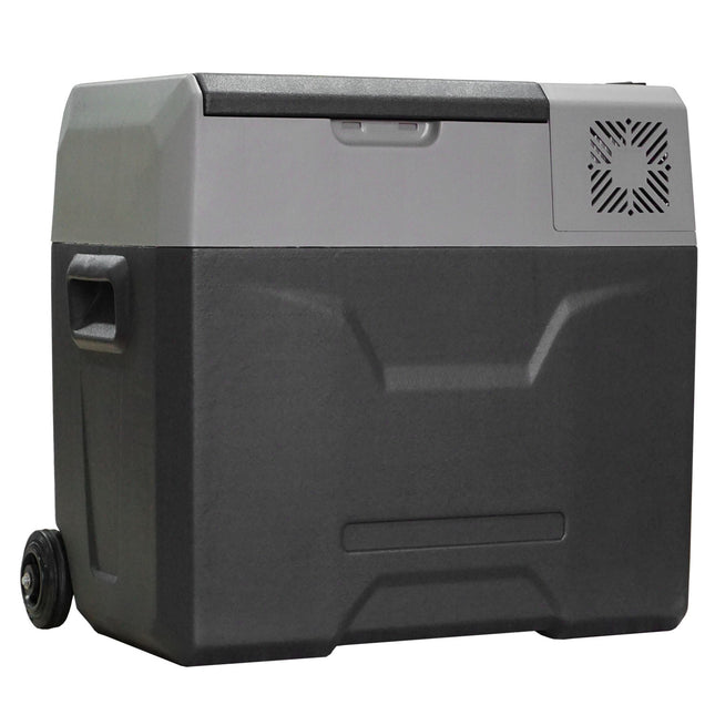 50L elektrische Kühlbox, Auto-Kühlschrank, Dual-Spannung, Grau