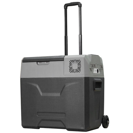 50L elektrische Kühlbox, Auto-Kühlschrank, Dual-Spannung, Grau