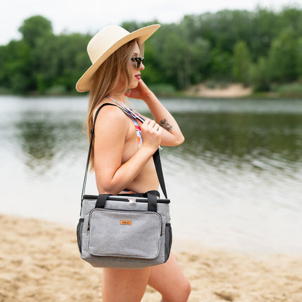 Cooler Bag, Gray, 13L Capacity