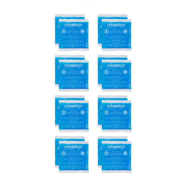 Kühllampen rechteckig 16er Set blau