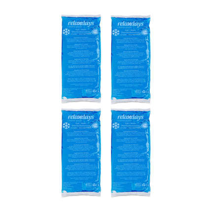 Cooling lamps rectangular set of 4 blue