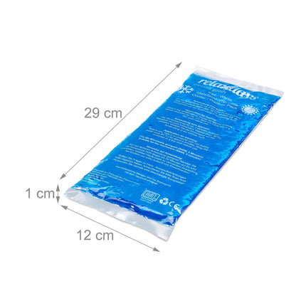 Cooling lamps rectangular set of 4 blue