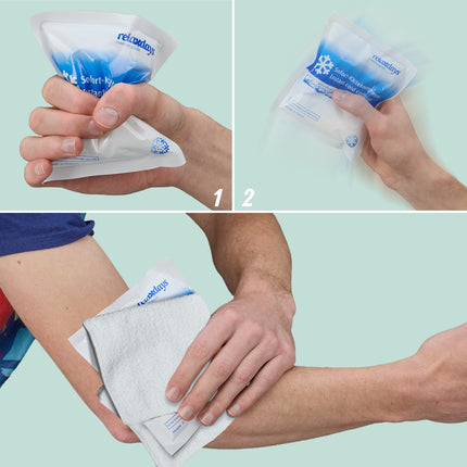 Cooling pack for cracking, set