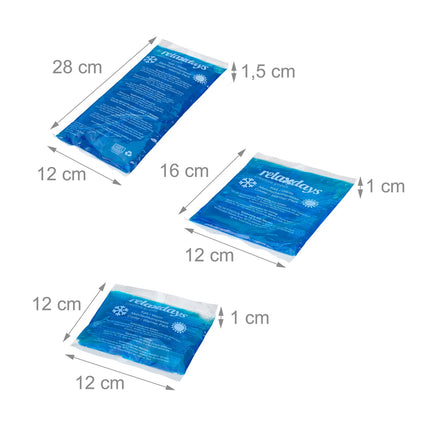 Kühlpads 5er-Pack mit Hülle