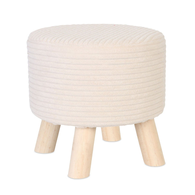 Kord-Sitzsack – Polstersitz mit Holzbeinen