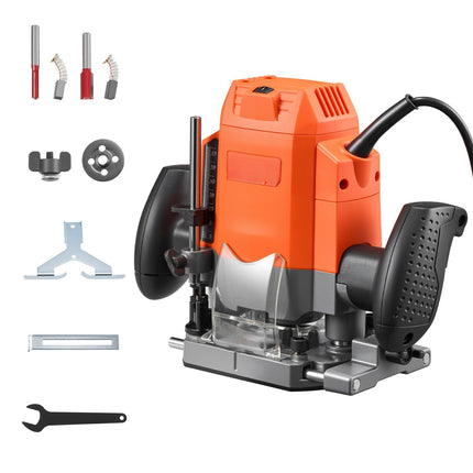 Corded Wood Router 1.6 HP, Variable Speed, Plunge Base