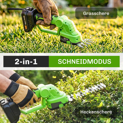 Cordless Hedge Trimmer, 18V, 55-Min Runtime, Adjustable Angle