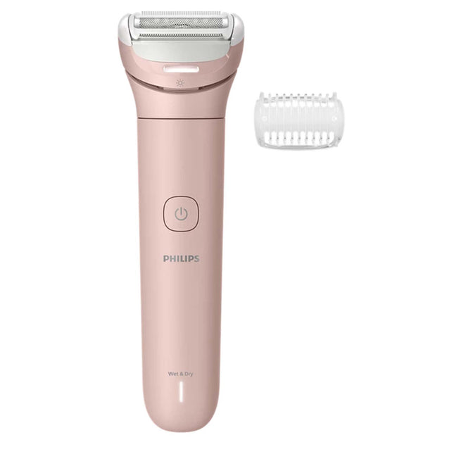 Kabelloser Ladyshaver, Nass & Trocken, Flexibler Kopf, LED-Licht