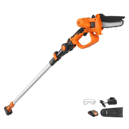 Cordless Pole Saw 2-in-1 Mini Chainsaw, 20V, 8 Ft, 5 In Cut