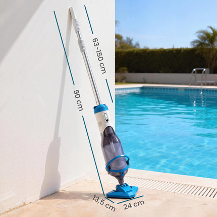 Cordless Pool Vacuum Cleaner, 40W Motor, Telescopic Pole