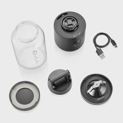 Kabelloser Smoothie-Mixer, USB-C, 350 ml, Edelstahlklingen