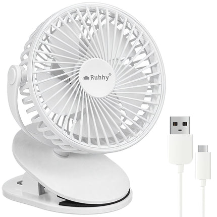 Akku-Ventilator weiß Ruhhy 25566