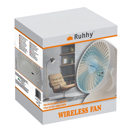 Akku-Ventilator weiß Ruhhy 25566