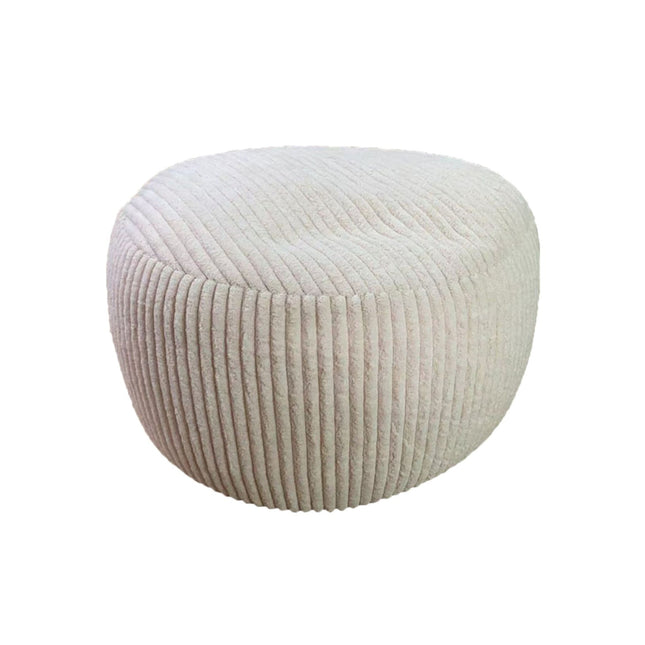 Cord Pouf – Rundes Bodenkissen, Boho-Stil