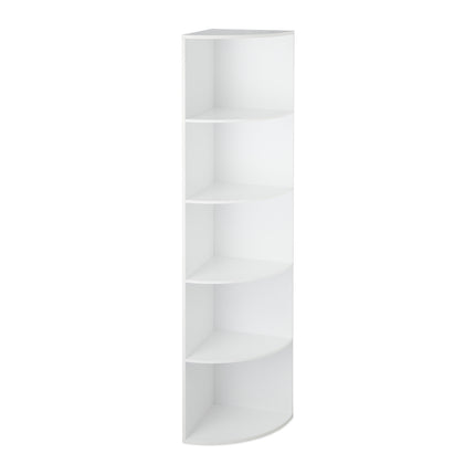 Corner Bookcase with 5 Shelves – Space-Saving Storage