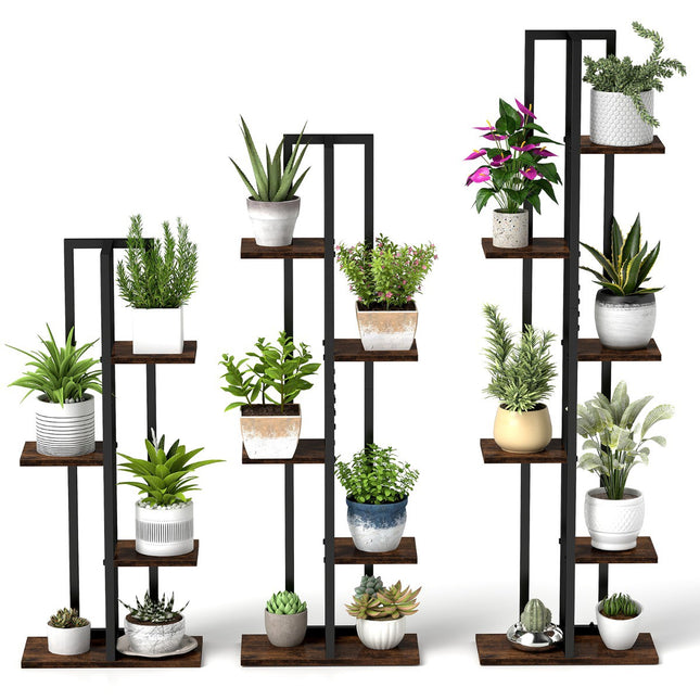 Corner Plant Stand Set, 3-Pack 4-6 Tier, Anti-Tip
