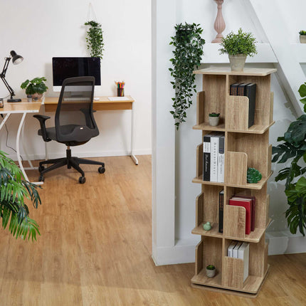 Eckbücherregal in Holzoptik