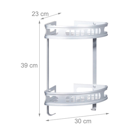 Corner shelf for shower