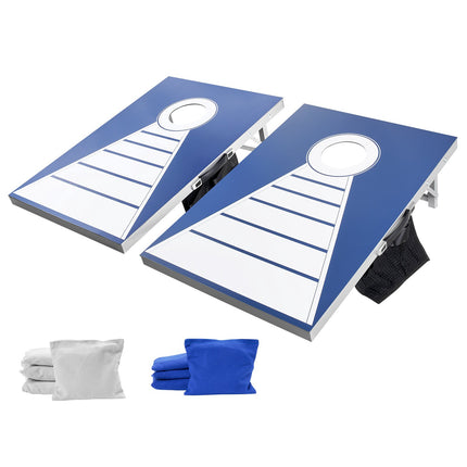 Cornhole Set, 3x2 Ft Weatherproof Foldable, 8 Bean Bags