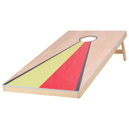 Cornhole Set 4x2 Ft Solid Wood Boards, 8 Bean Bags