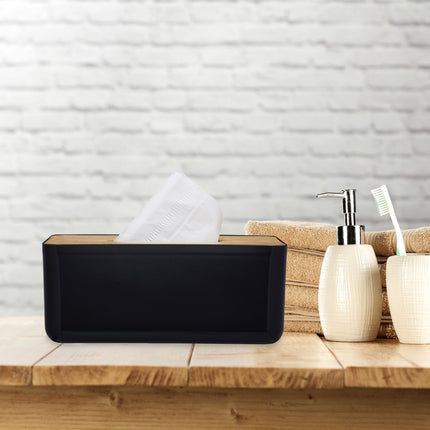 Kosmetikbox für Papiertaschentücher mit Holzdeckel