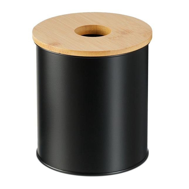 Cosmetics bucket 2 liters with bamboo lid