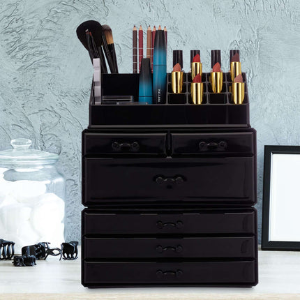 Cosmetics storage with 6 drawers