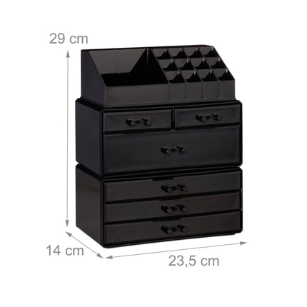 Cosmetics storage with 6 drawers