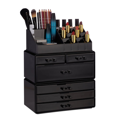 Cosmetics storage with 6 drawers