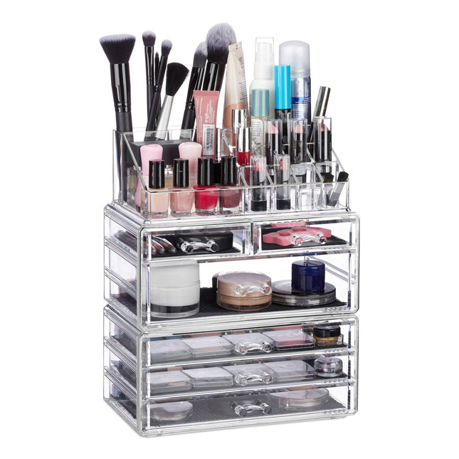 Cosmetics storage with 6 drawers