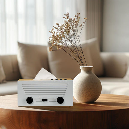 Kosmetiktücherbox im Radiodesign